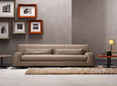 Sofa 3 Sitz Grau Wohnzimmer Prianera Polster Italienische Möbel Textil